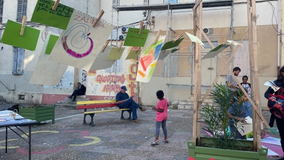 Lancement du chantier de rénovation des espaces publics du quartier des Crottes à Marseille